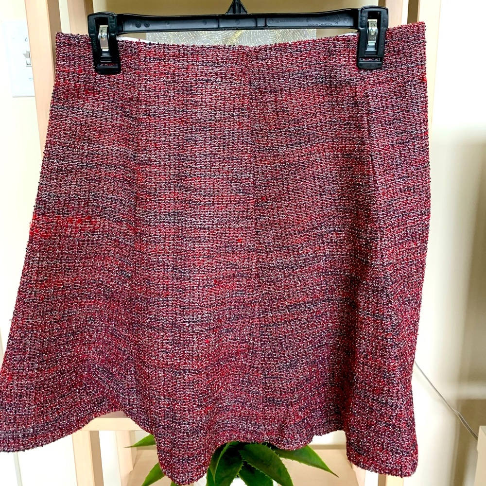 Loft Shimmer Knit Flippy Skirt